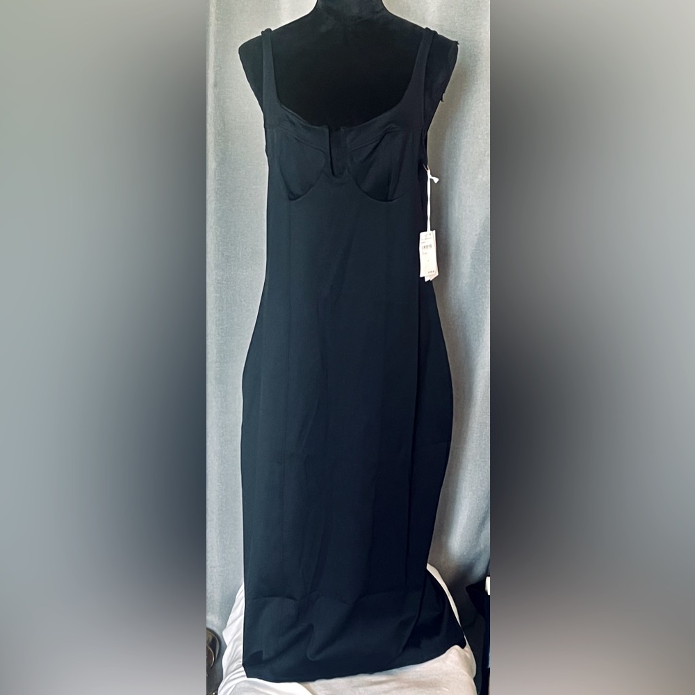Good American SCUBA MODERN TANK MAXI DRESS